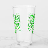 Sláinte Lucky Irish Shamrocks Personalized Pint Glas (Links)