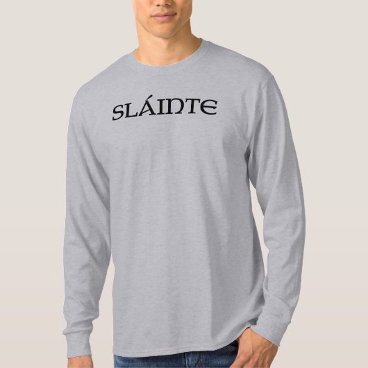 Slainte & Poem T-shirt (Voorkant)