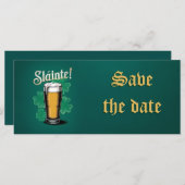 Slàinte! Saint Patrick's Day Pint van bier op groe (Voorkant / Achterkant)