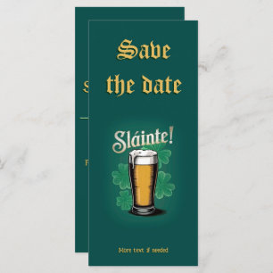Slàinte! Saint Patrick's Day Pint van bier op groe