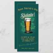 Slàinte! Saint Patrick's Day Pint van bier op groe (Voorkant / Achterkant)