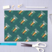 Slàinte! Saint Patrick's Day Pint van bier op groe Tissuepapier (Craft)