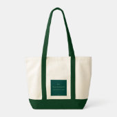 Slàinte! Saint Patrick's Day Pint van bier op groe Tote Bag (Achterkant)