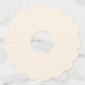 Slàinte! Saint Patrick's Day Pint van bier op groe Wijnglaslabel (Achterkant)