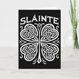 Slainte Shamrock Ierse Cheers St. Patrick's Dag Ga Kaart
