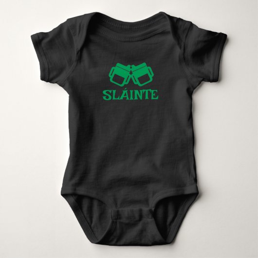 SLÁINTE sippy black bodysuit (Voorkant)
