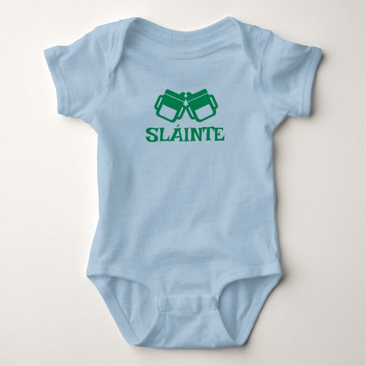 SLÁINTE sippy blue bodysuit (Voorkant)