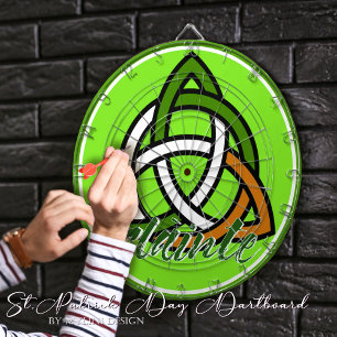 Slainte St. Patrick's Day Keltisch Triquetra Iers Dartbord