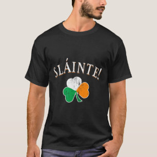 Slainte Toast Ierland Vlag Shamrock St. Patrick's T-shirt
