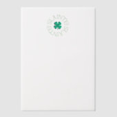 Slainte vellum-papier vellum uitnodigingen (Voorkant)