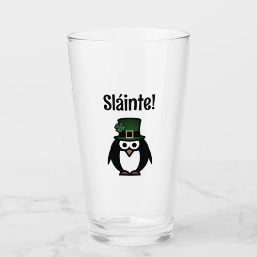 Sláinte ! verre à bière personnalisée St Patrick's (Devant)