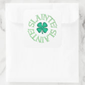 Slainte vierkante stickers (Tas)