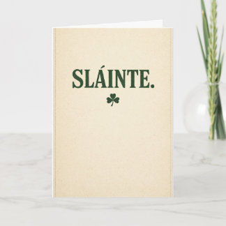 Slainte - Vintage Kaart