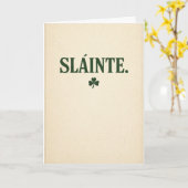 Slainte - Vintage Kaart (Gele Bloem)