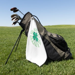 Slainte witte golfhanddoek