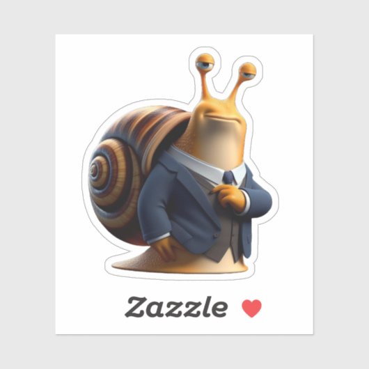 slak.baas slak sticker (Vel)