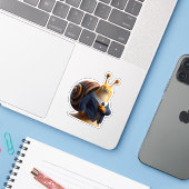 slak.baas slak sticker (Laptop met iPhone)