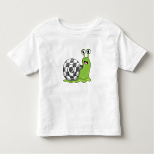 Slak bij Chess met Chessboard Kinder Shirts