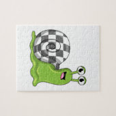 Slak bij Chess met Chessboard Legpuzzel (Horizontaal)