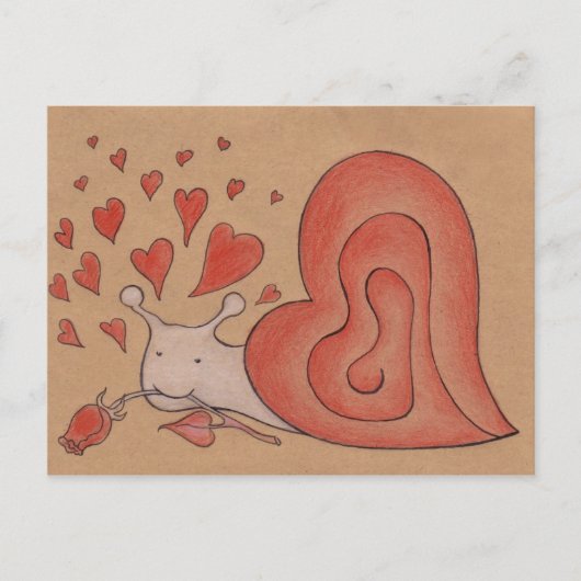 slak briefkaart (Voorkant)