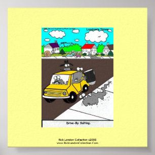 Slak Cartoon Kwaliteit Poster Print
