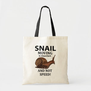 Slak Dier Citaat Typografie Slak Tote Bag