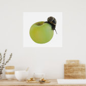 Slak en appel poster (Keuken)
