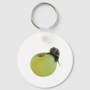 Slak en appel sleutelhanger