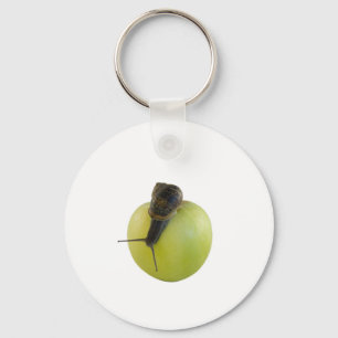 Slak en appel sleutelhanger