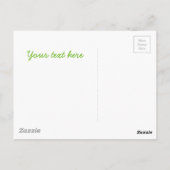 Slak in de regen briefkaart (Achterkant)