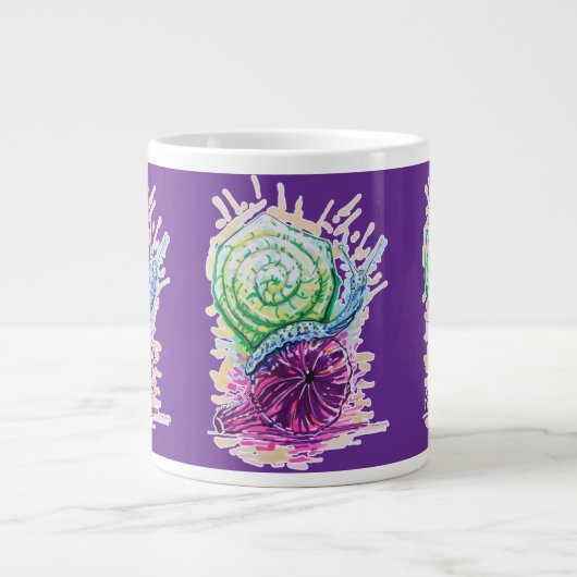 Slak in de vijg extra grote beker (Voorkant)