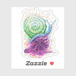 Slak in de vijg sticker