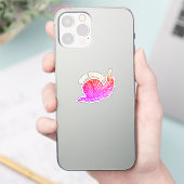 Slak in grafische stijl sticker (Telefoon)