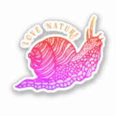 Slak in grafische stijl sticker (Voorkant)