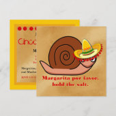 Slak in Sombrero Cinco de Mayo Kaart (Voorkant / Achterkant)