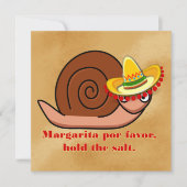 Slak in Sombrero Cinco de Mayo Kaart (Voorkant)