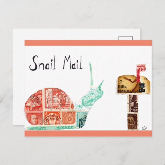 Slak Mail Briefkaart (Voorkant / Achterkant)