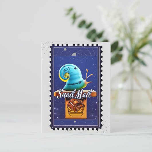 Slak Mail, Briefkaart voor postkruising (Staand voorkant)