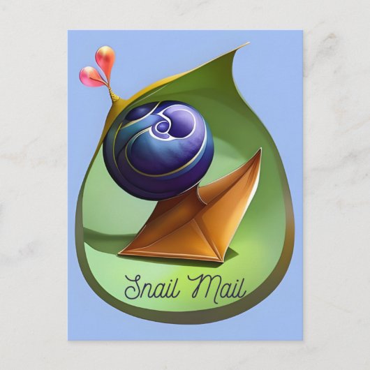 Slak Mail, Briefkaart voor postkruising (Voorkant)