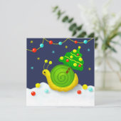 Slak met kerstboom (Staand voorkant)