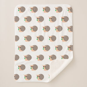 Slak met Klaver Baby Sherpa Deken