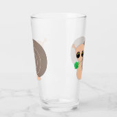 Slak met klaverglas glas (Links)