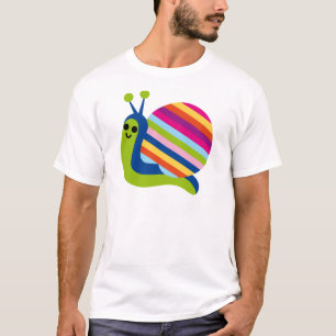 Slak Slugs Gastropoda Cute Cartoon Animal T-shirt