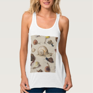 Slak Tuin Pet Gastropod Slak Botanische slakken Tanktop