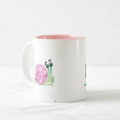 slak tweekleurige koffiemok (Voorkant links)