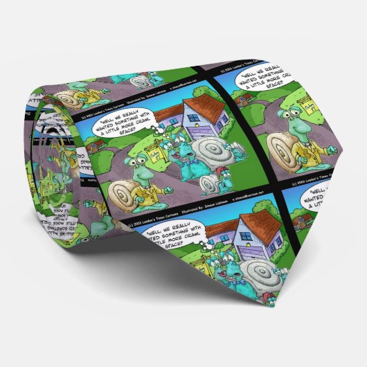 Slak - Verkoop van onroerend goed Funny Giften & C Stropdas (Opgerold)