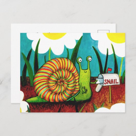 Slakkaart Briefkaart (Voorkant / Achterkant)