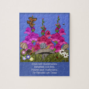 Slakken en Snapdragons Legpuzzel
