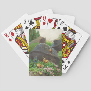 Slakken in een rotstuin (door H.A. Brendekilde) Pokerkaarten