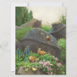Slakken in een tuin kaart